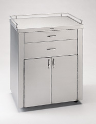 Pedigo Anesthesia Cart with 4 Stainless Steel Drawers
