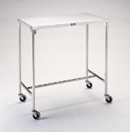 Pedigo Stainless Steel Instrument Table (18W x 33L x 34H) without Shelf