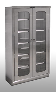 Pedigo O.R. Cabinet, Double Door, Flat Top, 4 Shelves 72" Series