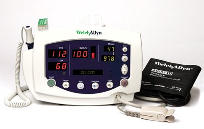 Welch Allyn Vital Signs Monitor 300 Series with BP and Nellcor SpO2