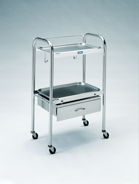 Pedigo Anesthetist Table with Stainless Drawer