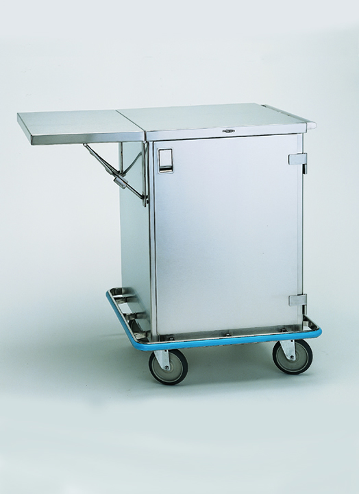 Pedigo Enclosed Surgical Case Cart w/ Wire Shelf & Casters (28x28x30)