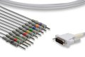 Schiller Compatible Direct-Connect Needle EKG Cable - 2.400095
